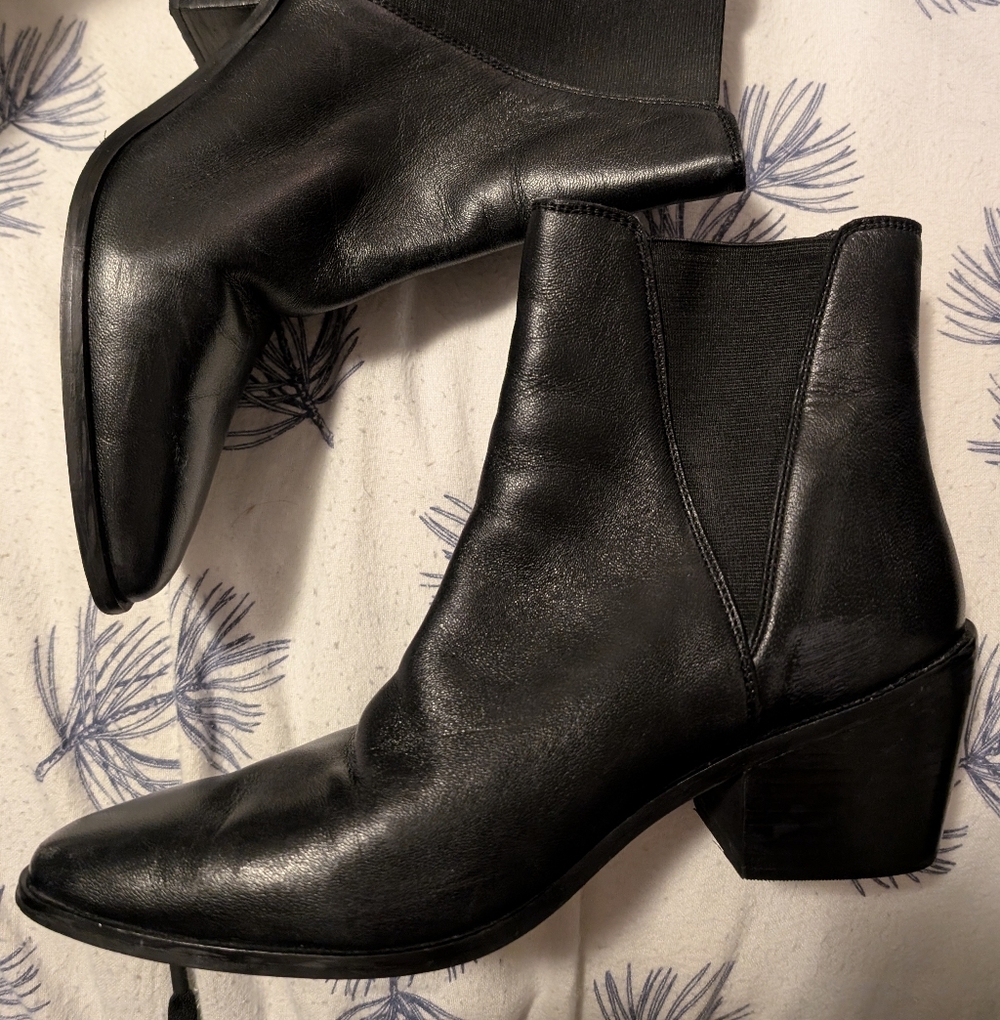 Allonsi Genuine leather black Boots - Size 10 - Narrow